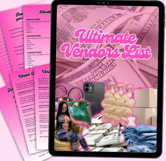The Ultimate vendor list